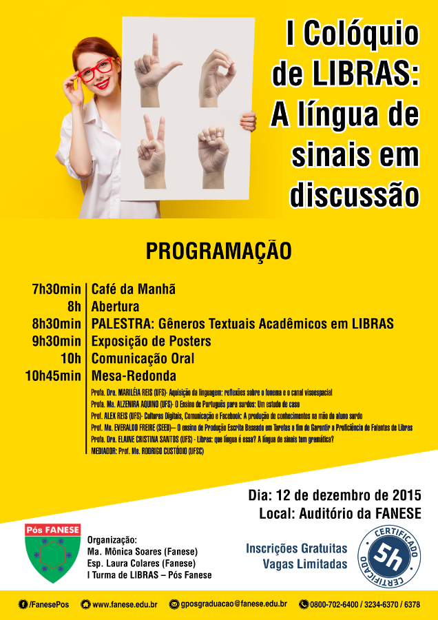 Cartaz Libras