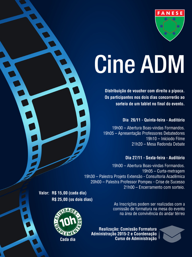Cartaz Cine ADM FANESE