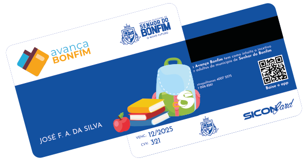 Cartão Avança Bonfim do Município Senhor do Bonfim - BA